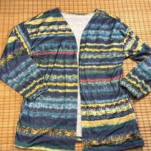 Colorful Cardigan w/ Pockets